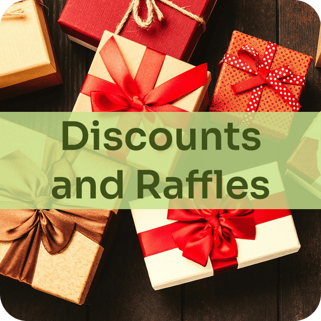 Discounts and Raffles